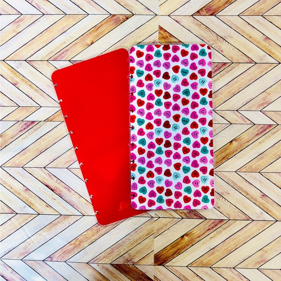 Skinny classic size planner Happy candy hearts valentines weekly layout undated - Picture 8 of 9